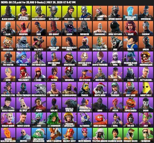 [PC/PSN] | 90 skins | Take The L | Floss | Black Knight | Sparkle Specialist | Royale Knight | The Reaper | Elite Agent | Blue Squire | Omega | Drift | Full Access