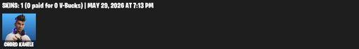 [PC/PSN/XBOX] | 1 skins | Chord Kahele | Mercurial | Blitz Axe | Shamisen Electric | Sparkling Star | Hot Pokers | Default Pickaxe | Full Access