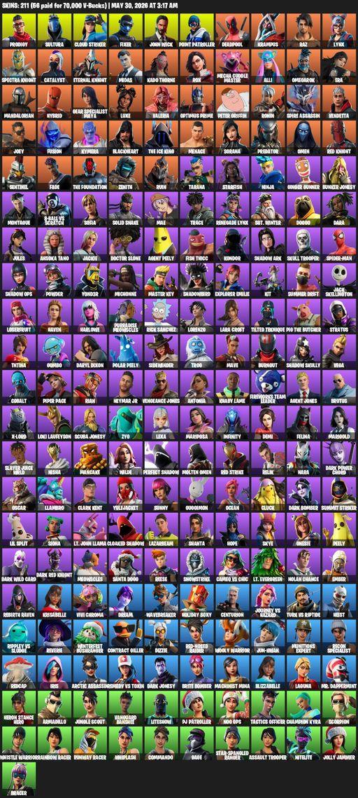 [PC] | 211 skins | Lara Croft | Reaper Axe | Prodigy | Sultura | Cloud Striker | Fixer | John Wick | Point Patroller | Deadpool | Krampus | Raz | Lynx | Full Access