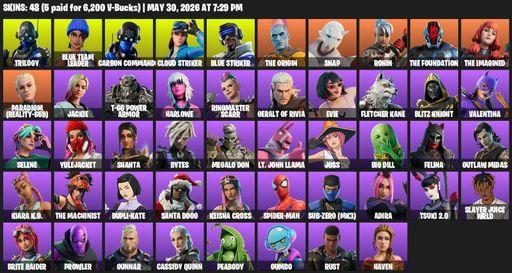 [PC/XBOX] | 48 skins | Trilogy | Blue Team Leader | Carbon Commando | Cloud Striker | Blue Striker | The Origin | Snap | Ronin | The Foundation | Full Access