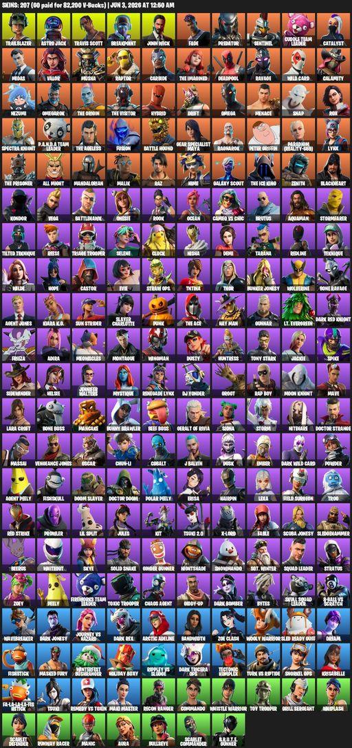 [PC/PSN] | 207 skins | Leviathan Axe | Travis Scott | Omega | Lara Croft | Trailblazer | Astro Jack | Breakpoint | John Wick | Fade | Predator | Full Access