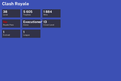 [KT13] | Level 38 | 5605 Trophies | Executioner's Kitchen | 1884 Wins | 1 Evol. | BS Lv.9 | CoC TH11 | Full Access