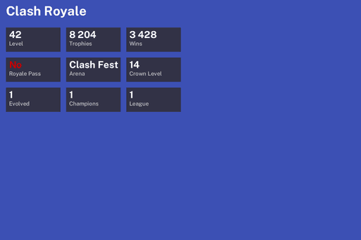 [KT14] | Level 42 | 8204 Trophies | Clash Fest | 3428 Wins | 1 Evol. | 1 Champ. | BS Lv.74 | CoC TH9 | Full Access