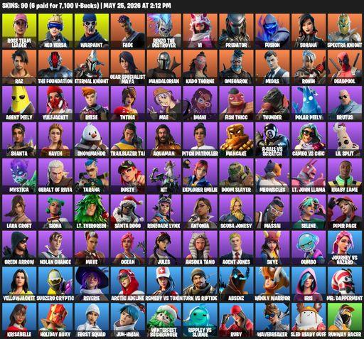 [PC/XBOX] | 90 skins | OG STW | Lara Croft | Rose Team Leader | Neo Versa | Warpaint | Fade | Renzo the Destroyer | Vi | Predator | Fusion | Sorana | Full Access