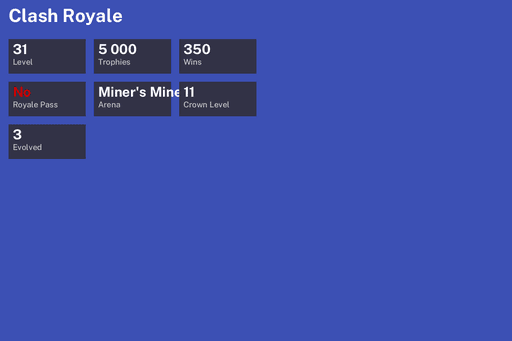 [KT11] | Level 31 | 5000 Trophies | Miner's Mine | 350 Wins | 3 Evol. | BS Lv.35 | Full Access