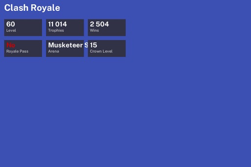 [KT15] | Level 60 | 11014 Trophies | Musketeer Street | 2504 Wins | Full Access