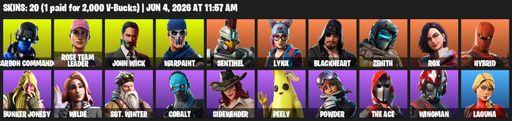 [PC/PSN/XBOX] | 20 skins | OG STW | Carbon Commando | Rose Team Leader | John Wick | Warpaint | Sentinel | Lynx | Blackheart | Zenith | Rox | Hybrid | Full Access